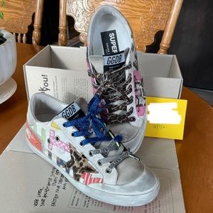 *SOLD* Golden goose multicolor superstar 37